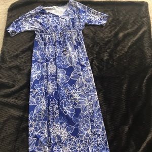 NWOT cobalt blue floral maxi dress by Haani 🦋